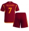 AS Roma Lorenzo Pellegrini #7 Thuis tenue voor kinderen 2023-24 Korte Mouwen (+ broek)