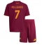 AS Roma Lorenzo Pellegrini #7 Thuis tenue voor kinderen 2025-26 Korte Mouwen (+ broek)
