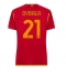 AS Roma Paulo Dybala #21 Thuis tenue voor Dames 2023-24 Korte Mouwen