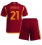 AS Roma Paulo Dybala #21 Thuis tenue voor kinderen 2023-24 Korte Mouwen (+ broek)