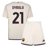 AS Roma Paulo Dybala #21 Uit tenue voor kinderen 2023-24 Korte Mouwen (+ broek)