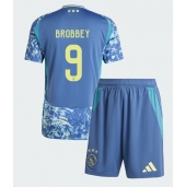 Ajax Brian Brobbey #9 Uit tenue voor kinderen 2024-25 Korte Mouwen (+ broek)