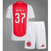 Ajax Josip Sutalo #37 Thuis tenue voor kinderen 2024-25 Korte Mouwen (+ broek)