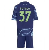 Ajax Josip Sutalo #37 Uit tenue voor kinderen 2025-26 Korte Mouwen (+ broek)
