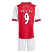 Ajax Kasper Dolberg #9 Thuis tenue voor kinderen 2025-26 Korte Mouwen (+ broek)