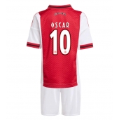 Ajax Oscar Gloukh #10 Thuis tenue voor kinderen 2025-26 Korte Mouwen (+ broek)