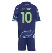 Ajax Oscar Gloukh #10 Uit tenue voor kinderen 2025-26 Korte Mouwen (+ broek)