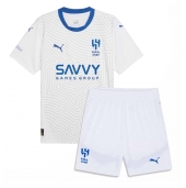 Al-Hilal Uit tenue voor kinderen 2024-25 Korte Mouwen (+ broek)