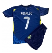 Al-Nassr Cristiano Ronaldo #7 Uit tenue voor kinderen 2024-25 Korte Mouwen (+ broek)