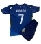 Al-Nassr Cristiano Ronaldo #7 Uit tenue voor kinderen 2024-25 Korte Mouwen (+ broek)