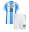 Argentinië Alexis Mac Allister #20 Thuis tenue voor kinderen Copa America 2024 Korte Mouwen (+ broek)