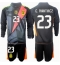 Argentinië Emiliano Martinez #23 Keeper Thuis tenue voor kinderen Copa America 2024 Lange Mouwen (+ broek)