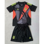 Argentinië Keeper Thuis tenue voor kinderen Copa America 2024 Korte Mouwen (+ broek)
