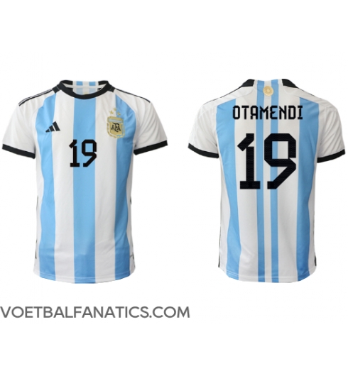 Argentinië Nicolas Otamendi #19 Thuis tenue WK 2022 Korte Mouwen