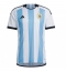Argentinië Thuis tenue WK 2022 Korte Mouwen