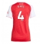 Arsenal Ben White #4 Thuis tenue voor Dames 2025-26 Korte Mouwen