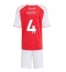 Arsenal Ben White #4 Thuis tenue voor kinderen 2025-26 Korte Mouwen (+ broek)