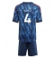 Arsenal Ben White #4 Uit tenue voor kinderen 2025-26 Korte Mouwen (+ broek)