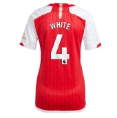 Arsenal Benjamin White #4 Thuis tenue voor Dames 2023-24 Korte Mouwen