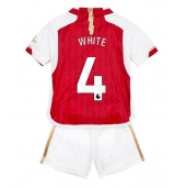 Arsenal Benjamin White #4 Thuis tenue voor kinderen 2023-24 Korte Mouwen (+ broek)
