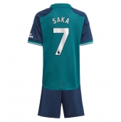 Arsenal Bukayo Saka #7 Derde tenue voor kinderen 2023-24 Korte Mouwen (+ broek)