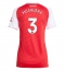 Arsenal Cristhian Mosquera #3 Thuis tenue voor Dames 2025-26 Korte Mouwen