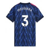 Arsenal Cristhian Mosquera #3 Uit tenue voor Dames 2025-26 Korte Mouwen