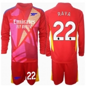 Arsenal David Raya #22 Keeper Uit tenue voor kinderen 2024-25 Lange Mouwen (+ broek)