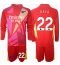 Arsenal David Raya #22 Keeper Uit tenue voor kinderen 2024-25 Lange Mouwen (+ broek)