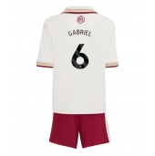 Arsenal Gabriel Magalhaes #6 Derde tenue voor kinderen 2025-26 Korte Mouwen (+ broek)