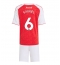 Arsenal Gabriel Magalhaes #6 Thuis tenue voor kinderen 2025-26 Korte Mouwen (+ broek)
