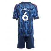 Arsenal Gabriel Magalhaes #6 Uit tenue voor kinderen 2025-26 Korte Mouwen (+ broek)