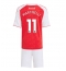 Arsenal Gabriel Martinelli #11 Thuis tenue voor kinderen 2025-26 Korte Mouwen (+ broek)