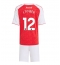 Arsenal Jurrien Timber #12 Thuis tenue voor kinderen 2025-26 Korte Mouwen (+ broek)