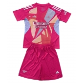Arsenal Keeper Uit tenue voor kinderen 2024-25 Korte Mouwen (+ broek)