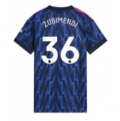 Arsenal Martin Zubimendi #36 Uit tenue voor Dames 2025-26 Korte Mouwen
