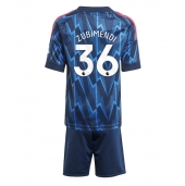 Arsenal Martin Zubimendi #36 Uit tenue voor kinderen 2025-26 Korte Mouwen (+ broek)