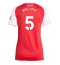 Arsenal Piero Hincapie #5 Thuis tenue voor Dames 2025-26 Korte Mouwen