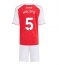 Arsenal Piero Hincapie #5 Thuis tenue voor kinderen 2025-26 Korte Mouwen (+ broek)