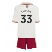 Arsenal Riccardo Calafiori #33 Derde tenue voor kinderen 2025-26 Korte Mouwen (+ broek)