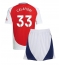 Arsenal Riccardo Calafiori #33 Thuis tenue voor kinderen 2024-25 Korte Mouwen (+ broek)