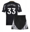 Arsenal Riccardo Calafiori #33 Uit tenue voor kinderen 2024-25 Korte Mouwen (+ broek)