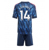 Arsenal Viktor Gyokeres #14 Uit tenue voor kinderen 2025-26 Korte Mouwen (+ broek)