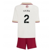 Arsenal William Saliba #2 Derde tenue voor kinderen 2025-26 Korte Mouwen (+ broek)