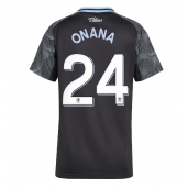 Aston Villa Amadou Onana #24 Uit tenue voor Dames 2025-26 Korte Mouwen