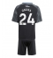 Aston Villa Amadou Onana #24 Uit tenue voor kinderen 2025-26 Korte Mouwen (+ broek)