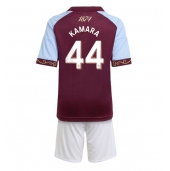 Aston Villa Boubacar Kamara #44 Thuis tenue voor kinderen 2025-26 Korte Mouwen (+ broek)