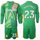 Aston Villa Emiliano Martinez #23 Keeper Thuis tenue voor kinderen 2024-25 Lange Mouwen (+ broek)