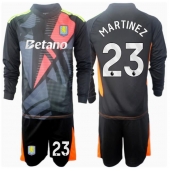 Aston Villa Emiliano Martinez #23 Keeper Uit tenue voor kinderen 2024-25 Lange Mouwen (+ broek)