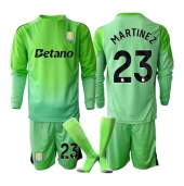 Aston Villa Emiliano Martinez #23 Keeper Uit tenue voor kinderen 2025-26 Lange Mouwen (+ broek)